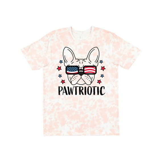 Inktastic Pawtriotic with French Bulldog in American Flag Sunglasses T-Shirt