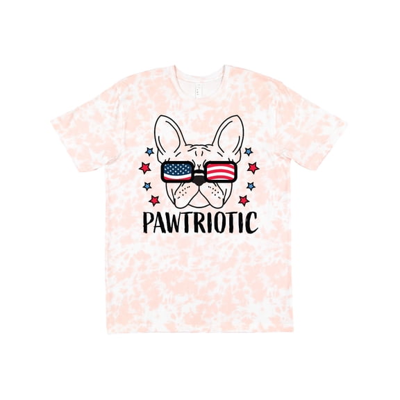 Inktastic Pawtriotic with French Bulldog in American Flag Sunglasses T-Shirt