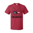 thumbnail image 1 of Inktastic Pawtriotic with French Bulldog in American Flag Sunglasses T-Shirt, 1 of 5