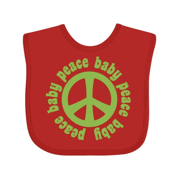 Inktastic Peace Baby Boys or Girls Baby Bib