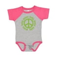 thumbnail image 1 of Inktastic Peace Baby Boys or Girls Baby Bodysuit, 1 of 5