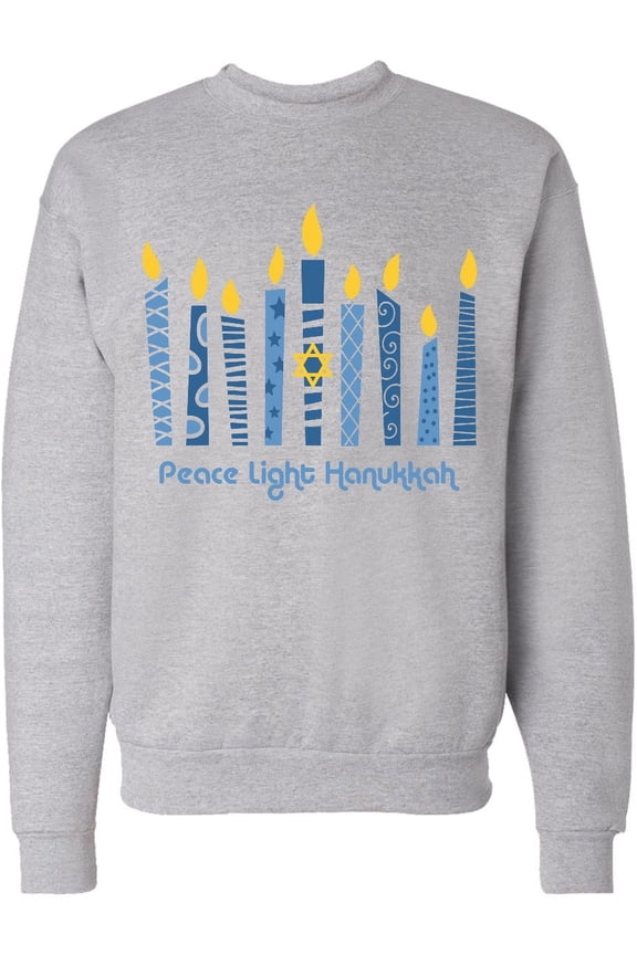 Peace Light Hanukkah Adult Sweatshirt