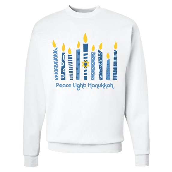 Inktastic Peace Light Hanukkah Adult Sweatshirt