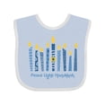 thumbnail image 1 of Inktastic Peace Light Hanukkah Boys or Girls Baby Bib, 1 of 4