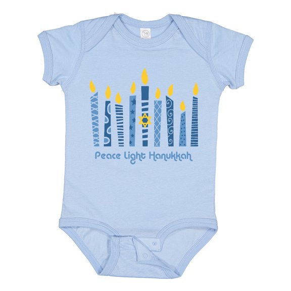 Inktastic Peace Light Hanukkah Boys or Girls Baby Bodysuit