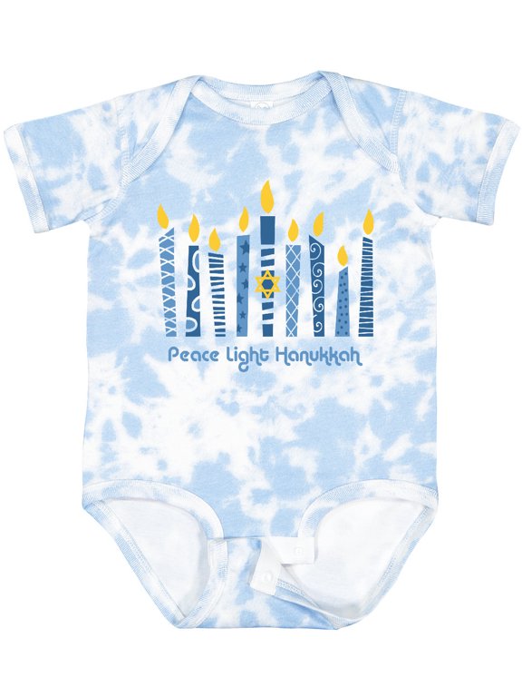 Peace Light Hanukkah Boys or Girls Baby Bodysuit