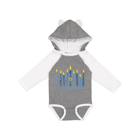 Inktastic Peace Light Hanukkah Boys or Girls Long Sleeve Baby Bodysuit