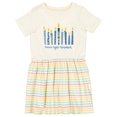 thumbnail image 1 of Inktastic Peace Light Hanukkah Girls Toddler Dress, 1 of 5