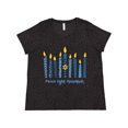 thumbnail image 1 of Inktastic Peace Light Hanukkah Women's Plus Size T-Shirt, 1 of 5
