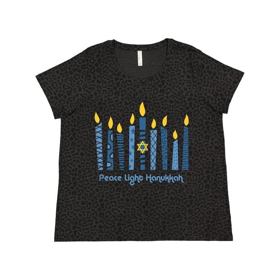 Inktastic Peace Light Hanukkah Women's Plus Size T-Shirt