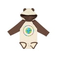 thumbnail image 1 of Inktastic Peace Love Earth Boys or Girls Long Sleeve Baby Bodysuit, 1 of 5