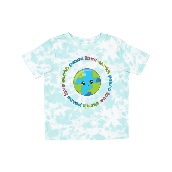 Inktastic Peace Love Earth Boys or Girls Toddler T-Shirt