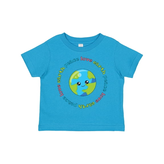 Inktastic Peace Love Earth Boys or Girls Toddler T-Shirt