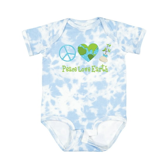 Inktastic Peace Love Earth Girls Baby Bodysuit