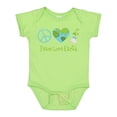 thumbnail image 1 of Inktastic Peace Love Earth Girls Baby Bodysuit, 1 of 5