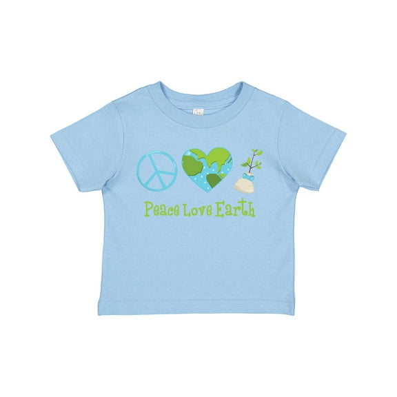 Inktastic Peace Love Earth Girls Toddler T-Shirt