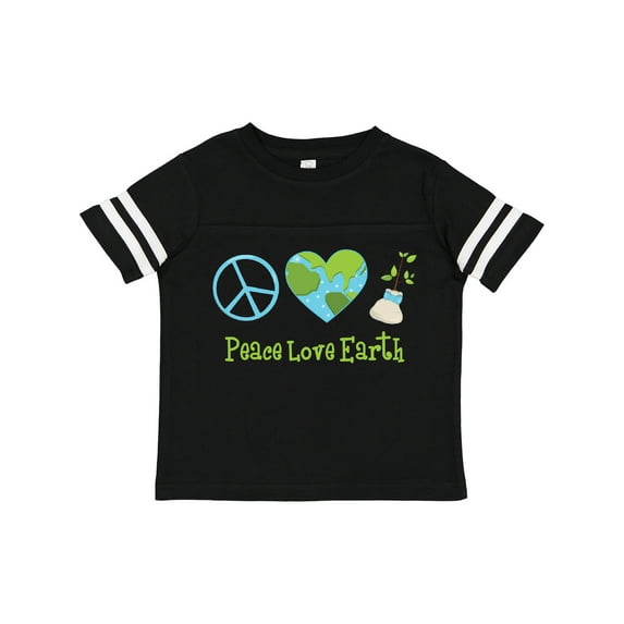 Inktastic Peace Love Earth Girls Toddler T-Shirt