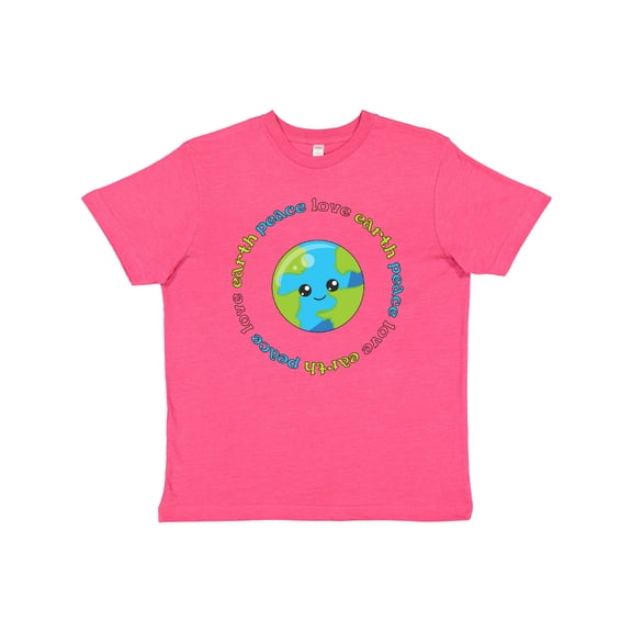 Inktastic Peace Love Earth Youth T-Shirt
