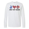 thumbnail image 1 of Inktastic Peace, Love, Urology, Healthcare Craft Long Sleeve T-Shirt, 1 of 5