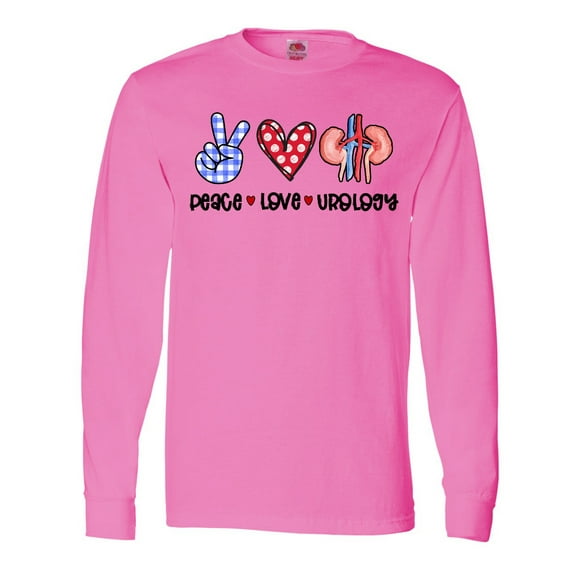 Inktastic Peace, Love, Urology, Healthcare Craft Long Sleeve T-Shirt