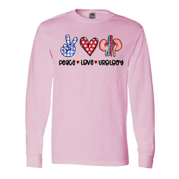 Inktastic Peace, Love, Urology, Healthcare Craft Long Sleeve T-Shirt
