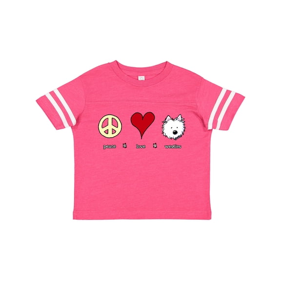 Inktastic Peace Love Westies Boys or Girls Toddler T-Shirt