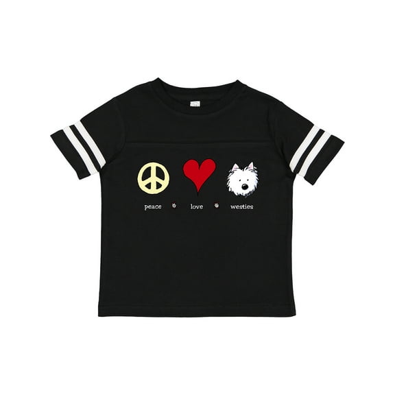 Inktastic Peace Love Westies Boys or Girls Toddler T-Shirt