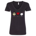 thumbnail image 1 of Inktastic Peace Love Westies Women's V-Neck T-Shirt, 1 of 5