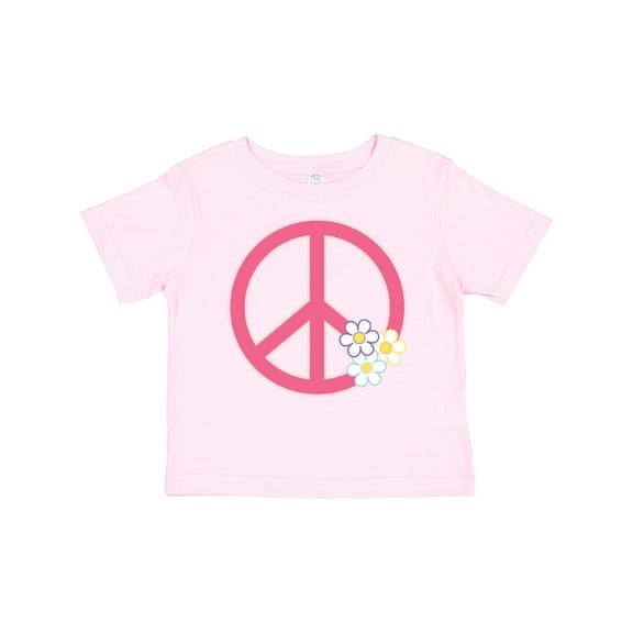 Inktastic Peace Sign Cute Daisy Flowers Girls Baby T-Shirt