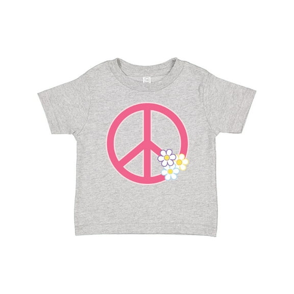 Inktastic Peace Sign Cute Daisy Flowers Girls Baby T-Shirt