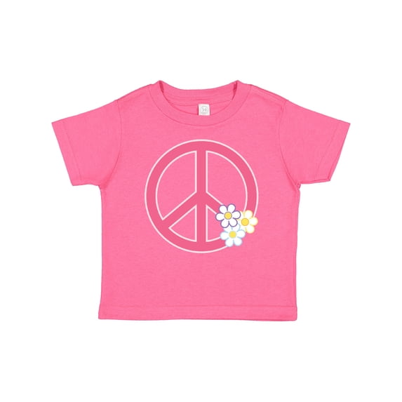Inktastic Peace Sign Cute Daisy Flowers Girls Baby T-Shirt