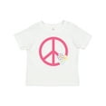 thumbnail image 1 of Inktastic Peace Sign Cute Daisy Flowers Girls Baby T-Shirt, 1 of 5
