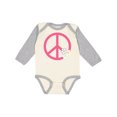 thumbnail image 1 of Inktastic Peace Sign Cute Daisy Flowers Girls Long Sleeve Baby Bodysuit, 1 of 5