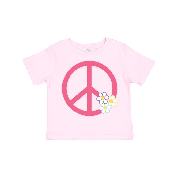 Inktastic Peace Sign Cute Daisy Flowers Girls Toddler T-Shirt