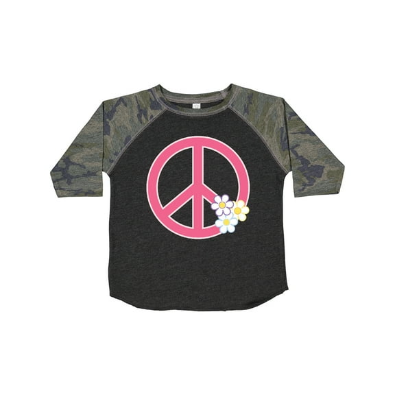 Inktastic Peace Sign Cute Daisy Flowers Girls Toddler T-Shirt