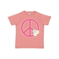 thumbnail image 1 of Inktastic Peace Sign Cute Daisy Flowers Girls Toddler T-Shirt, 1 of 5