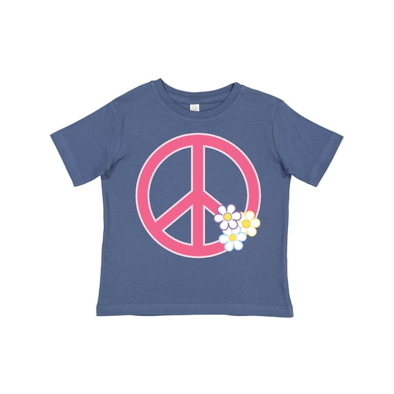 Inktastic Peace Sign Cute Daisy Flowers Girls Toddler T-Shirt