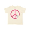 thumbnail image 1 of Inktastic Peace Sign Cute Daisy Flowers Girls Toddler T-Shirt, 1 of 5