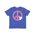 thumbnail image 1 of Inktastic Peace Sign Cute Daisy Flowers Youth T-Shirt, 1 of 5