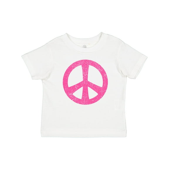 Inktastic Peace Sign Pink Retro Girls Baby T-Shirt