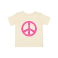 thumbnail image 1 of Inktastic Peace Sign Pink Retro Girls Baby T-Shirt, 1 of 5