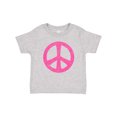 thumbnail image 1 of Inktastic Peace Sign Pink Retro Girls Baby T-Shirt, 1 of 5