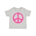 thumbnail image 1 of Inktastic Peace Sign Pink Retro Girls Toddler T-Shirt, 1 of 5