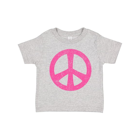 Inktastic Peace Sign Pink Retro Girls Toddler T-Shirt