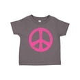 thumbnail image 1 of Inktastic Peace Sign Pink Retro Girls Toddler T-Shirt, 1 of 5