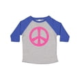 thumbnail image 1 of Inktastic Peace Sign Pink Retro Girls Toddler T-Shirt, 1 of 5