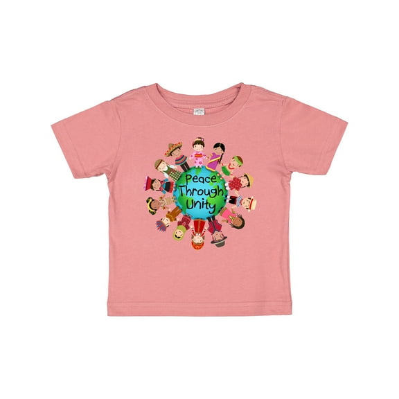Inktastic Peace Through Unity Boys or Girls Baby T-Shirt