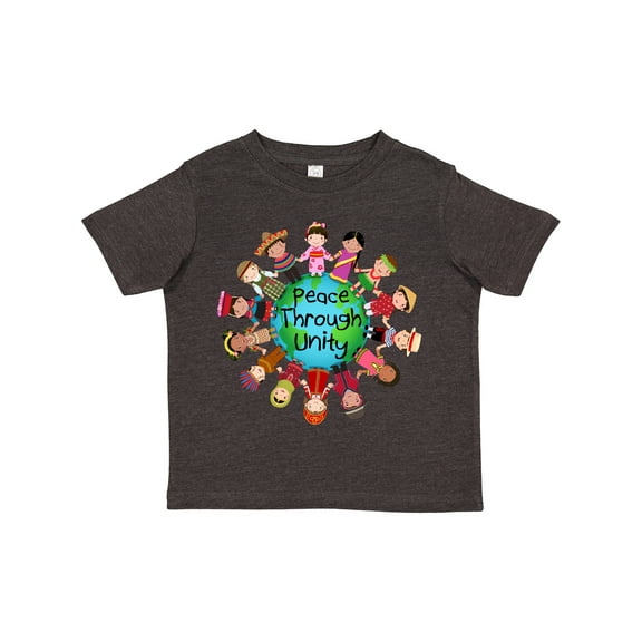 Inktastic Peace Through Unity Boys or Girls Toddler T-Shirt