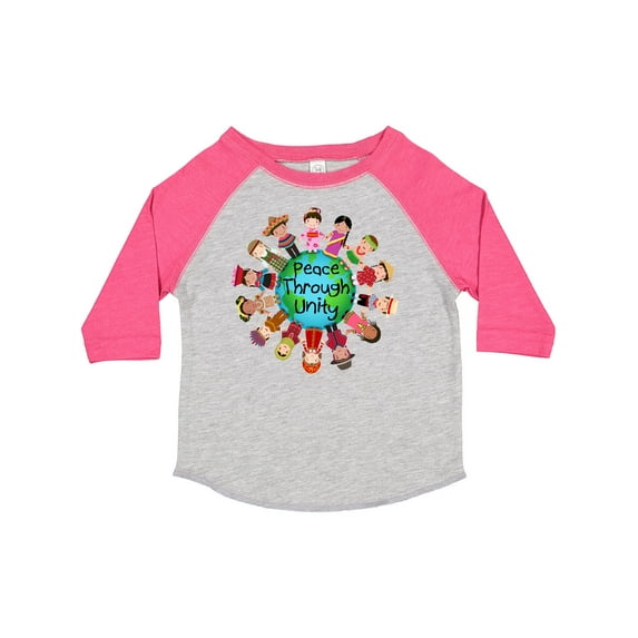 Inktastic Peace Through Unity Boys or Girls Toddler T-Shirt