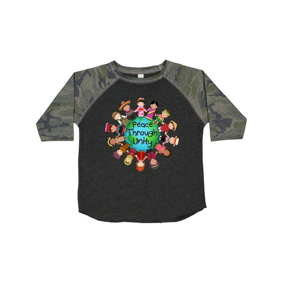 Inktastic Peace Through Unity Boys or Girls Toddler T-Shirt